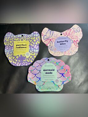 3 New spa-scentials Face Mask Brightening Hydrating Soothing